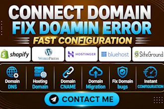 connect domain, transfer or fix domain dns to shopify redesign, wix