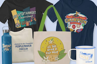 design custom t shirts and merchandise graphics