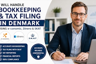 do bookkeeping and tax filing in denmark using economic, dinero and  skat