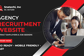 design a recruitment website, job board,