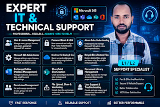 provide expert IT support and microsoft 365 admin services