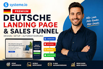 premium german systeme io german landing page german systeme io and sales funnel