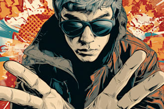 comic book illustration with comic book illustrator