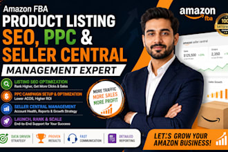 optimize amazon listing SEO run PPC ads manage seller central amazon ads setup