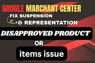 fix google merchant center suspension and misrepresentation issues