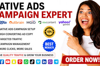set up, optimize, and manage your taboola and outbrain native ads campaign