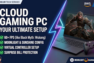 build a high performance cloud gaming PC on AWS or azure