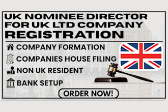 register your UK ltd company setup with UK nominee director