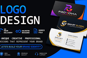 design modern minimalistlogo with 3dmockup and brandidentity
