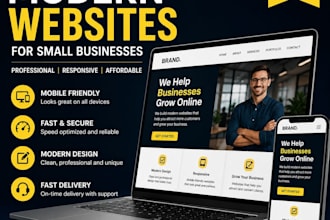 create a modern website for your small business