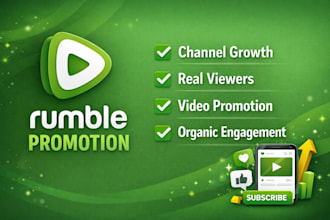 do rumble video promotion and rumble channel promotion