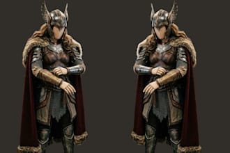 create custom cosplay costume design for anime and game character