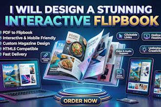 create an interactive flipbook digital magazine, flip book or photo album