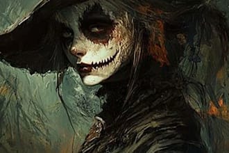 do horror character art and horror character