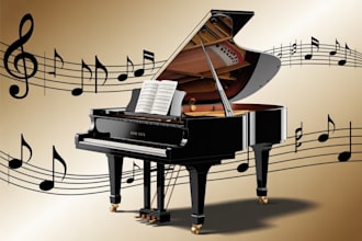 create custom piano sheet music and gospel arrangements for any song