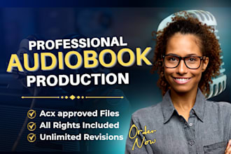 narrate and edit audiobook, acx audible female voice, novel audiobook voiceover