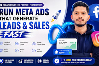 run meta ads campaign for leads sales and conversions