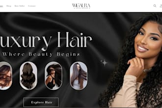 hair extension shopify store hair store beauty website hair extension website