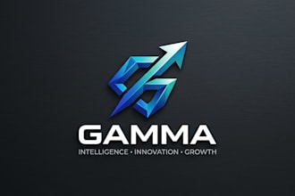 design a modern and intelligent gamma inspired logo for your brand