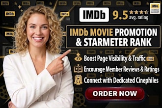 market your imdb movie with organic promotion, improve imdb starmeter rank