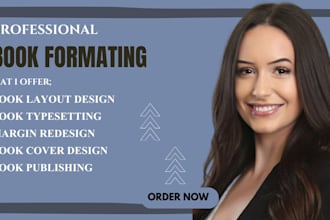professionally format your book for KDP, lulu and ingram spark
