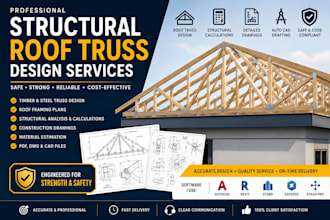 design safe and professional structural roof trusses for your building