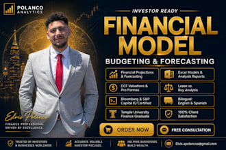 excel financial models, forecasts, budgets, projections, and analysis reports