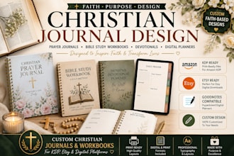 design women christian digital planner daily prayer journal bible study workbook