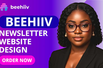 setup beehiive newsletter design website landing page