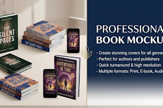 create professional 3d book mockups for your KDP promotion