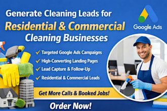 generate cleaning leads for residential and commercial cleaning businesses