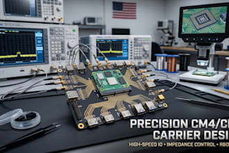 design raspberry pi cm4 and cm5 carrier boards and custom io pcb layout