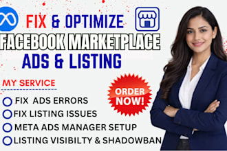 do facebook marketplace product listing and fix fb marketplace ads issues
