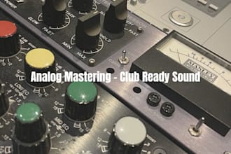 mix and master your tech house or techno track for club systems