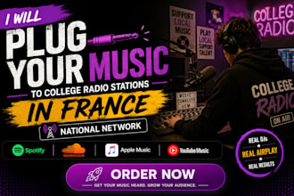 plug your music to college radio stations in france national network