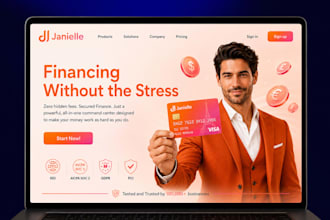 design modern website hero section and web banner for landing page, animated gif