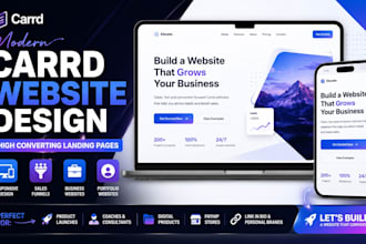 build a carrd website design, carrd landing page carrd porfolio one page website