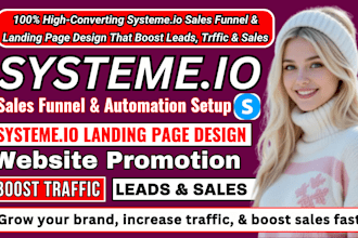 design systeme io website systeme io sales funnel systeme io landing page expert