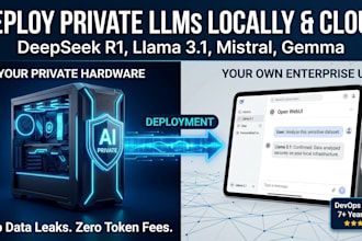 deploy private llms, deepseek, llama3 or mistral on your cloud or local server