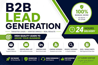 do b2b lead generation, targeted email list and prospect research