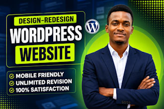 develop wordpress website handyman website, redesign wordpress website