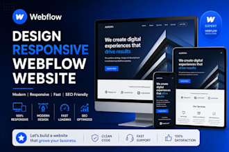 design responsive webflow website