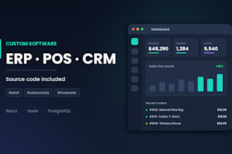 build custom erp, pos, and CRM systems