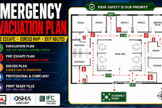 design osha fire escape plans emergency exit map evacuation diagram