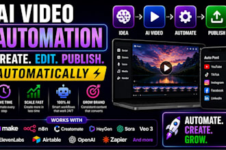 do make com ai video automation creatomate sora runwayml heygen n8n automation