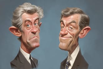 draw political caricature and cartoon