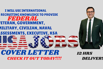 write federal resume for usajobs, military and executive jobs