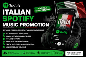 do italian spotify music promotion