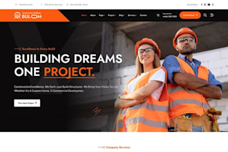 build wix construction website renovation contractor website roofing company sit
