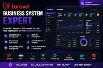 develop secure laravel rbac saas dashboard
